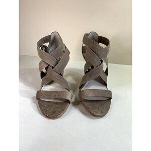 MICHAEL Michael Kors NEW! Wendy Strappy Stretch Sandal Lizard Beige 8